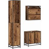  Set namještaja za kupaonicu 3 pcs Staro drvo Konstruirano drvo | shoptok.hr