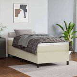 Box spring posteljni okvir krem 90x190 cm umetno usnje, (20735618) Cene