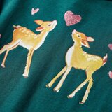  Dječja majica dugih rukava tamnozelena 128 | shoptok.hr
