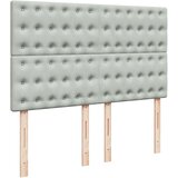  Krevet s oprugama i madracem svjetlosivi 140x200 cm baršunasti | shoptok.hr