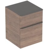 Geberit nizka omarica z dvema predaloma Smyle Square, bela | Shoptok.si