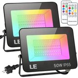 Lepro 2x zunanji LED reflektor RGB z daljincem 50W IP65 340013-RGB-EU-2 | Shoptok.si