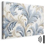  Slika - Baroque Ornaments in Light Cream-Blue Hues 60x40 Akustična | shoptok.hr