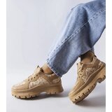 Gemre Dark beige chunky Brunswick sneakers | Shoptok.si