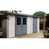 Male kuće Drvena vrtna kućica GLORIA F + SD150 445 × 200 cm sa šindrom | shoptok.hr