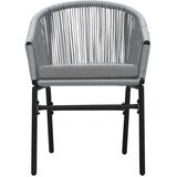  5-dijelni vrtni blagovaonski set sivi Siva Dužina stola 140 cm | shoptok.hr