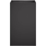  Vrtna saksija Crna 40 x 40 x 50 cm Čelična vrata | shoptok.hr