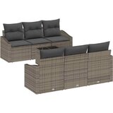  Set sofe s jastukom s jastukom 7 pcs Siva poliratan | shoptok.hr