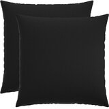  Presvlaka za jastuk 2 kom. HEERLEN Crna 70 x 70 cm Tkanina | shoptok.hr