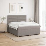  Boxspring krevet s madracem Sivosmeđa 180 x 200 cm Tkanina Slike
