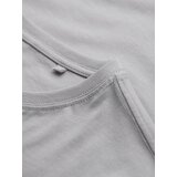 Ombre Men's cotton t-shirt with contrasting thread - light grey | Shoptok.si