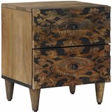  Noćni ormar 2 pcs Smeđa 40 x 33,5 x 46 cm Čvrsto drvo manga | Eponuda.ba