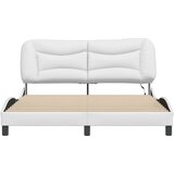  Okvir kreveta s LED svjetlima bijeli 160x200 cm od umjetne kože | shoptok.hr