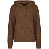 Only Puloverji ONLNELLIE LS HOODIE Kostanjeva Cene