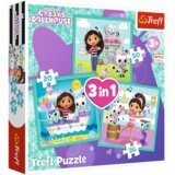 Puzzle Gabby s kućicom 3in1 , Gabby Activities Trefl 34871 Cene