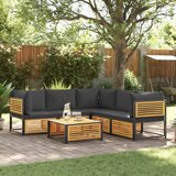 vidaXL 6-dijelna set vrtnih sofa s jastucima masivno bagremovo drvo Cijene