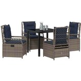  Vrtni set za objed 5 pcs Siva poliratan | shoptok.hr