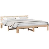  Krevetna konstrukcija Prirodna 180 x 200 cm Čvrsto borovo drvo | shoptok.hr