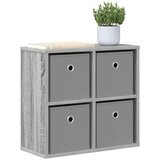  Strani šal s predalom Siva Sonoma 49,5 x 22 x 47 cm, (5000233718) | Shoptok.si