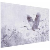  Plakat - Majestic Flight - crane in flight in a monochromatic cool color palette 42x29.7 Bez okvira | shoptok.hr