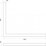 Copen Postolje za tuš kabinu CONCEPT 1000x800x50 crno levo (C-10-100BL) | ePonuda.com