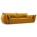 Mazzini Sofas Gorčično rumena žametna sedežna garnitura 208 cm Vanda – | Shoptok.si
