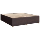  Krevet s oprugama i madracem tamnosmeđi 200x200 cm od tkanine | shoptok.hr