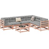 vidaXL 7-dijelni set vrtnih sofa s jastucima masivno drvo duglazije | shoptok.hr