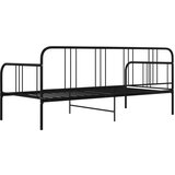  Za krevet na razvlačenje crni metalni 90 x 200 cm | shoptok.hr