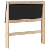 vidaXL tapecirano vzglavje taupe 90 cm masivno borovo les | Shoptok.si