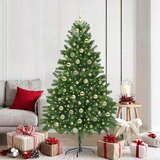 vidaXL Božićno drvce s 300 LED svjetlima s stalakom Zelena 180 cm PE | shoptok.hr