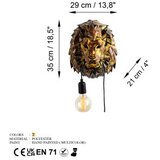 Opviq lion head multicolor wall lamp | ePonuda.com