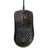Ultra-Light Gaming Miš, 6400 DPI, RGB, Gumeni Bočni Grip, Crni