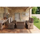 Beldano vrtna garnitura florida, ratan, 7-Delno | Shoptok.si