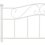  Okvir za krevet bijeli metalni 120 x 200 cm | shoptok.hr