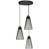  Luster na sajli TORRI 3xE27/15W/230V crni | Eponuda.com
