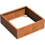 ADEZZ Korito za rastline Carrez iz jekla Corten - kvadratno / brez dna - 120 x 120 x 40 cm | Shoptok.si