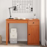  Stol s ladicama Vosak Smeđa 100 x 50 x 74 cm Masivna borovina - Vosak smeđa | shoptok.hr