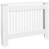 vidaXL Dekorativen Pokrov/Omarica za Radiator 112 cm MDF Bele Barve, (20769782) | Shoptok.si