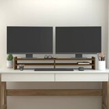  Stalak za monitor boja meda 100x27x15 cm od masivne borovine | shoptok.hr