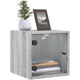 vidaXL Noćni ormarići staklena vrata 2 kom boja hrasta 35x37x35 cm | shoptok.hr