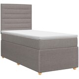  Boxspring krevet s madracem Sivosmeđa 100 x 200 cm Tkanina | shoptok.hr
