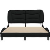  Okvir kreveta s LED-om bez madraca Hvar crni 140 x 190 cm od tkanine | Eponuda.ba