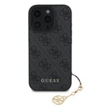 Guess Hrbtni ovitek za iPhone 16 Pro, tiskan 4G, Siva, (21749357) Cene