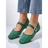 Resti Women's checkered ballet flats with a buckle and strap Riffos | Shoptok.si