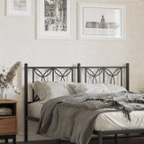 vidaXL Metalno uzglavlje crno 135 cm | shoptok.hr