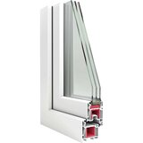 vidaXL Podrumski prozor "RISOR" 100x50 cm Okretno-nagibni DIN lijevi bijeli | shoptok.hr