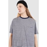 anerkjendt Akkikki Cot/Linen Stripe T-shirt sky captain | Shoptok.si
