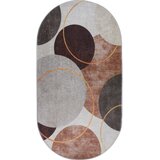 Vitaus Smeđi/krem periv tepih 80x120 cm Oval – Cijene