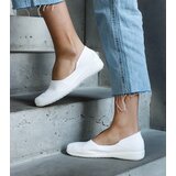 Gemre White Fabric Ballet Flats Provencher | shoptok.hr